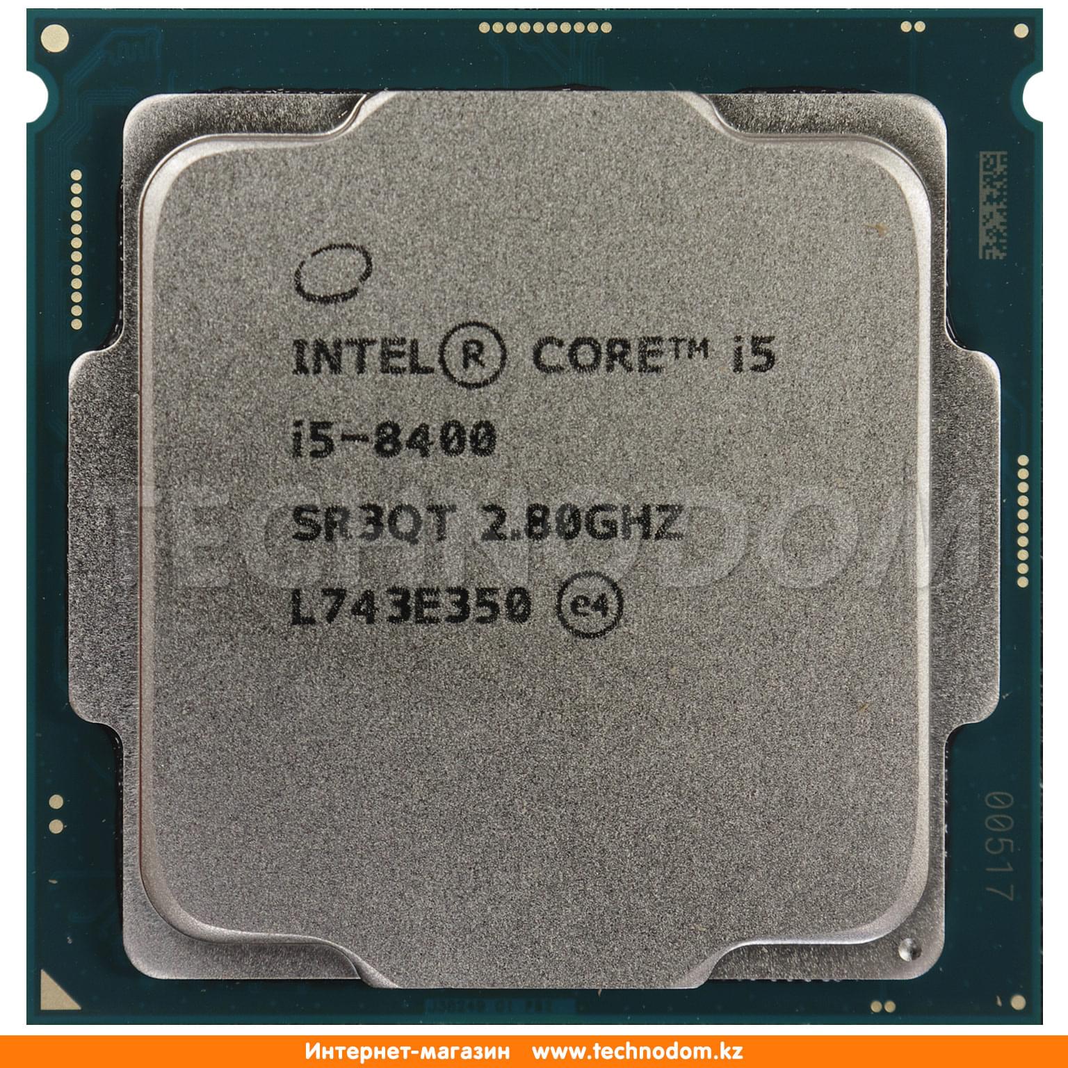 Процессор Intel Core i5-8400 (C6/T6, 9M Cache, 2.8 up to 4.00 GHz) LGA1151  BOX - купить по лучшей цене в Алматы | интернет-магазин Технодом