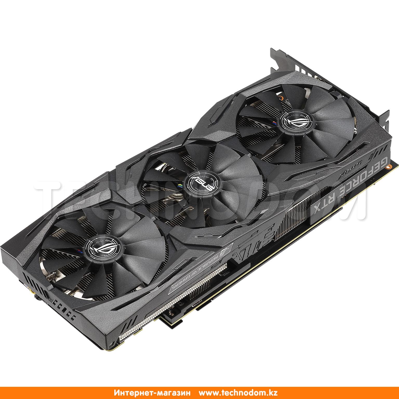 Видеокарта GeForce ASUS ROG STRIX RTX 2070 8Gb 256bit/G6 (2HDMI+2DP)  (ROG-STRIX-RTX2070-O8G-GAMING) - купить по лучшей цене в Алматы |  интернет-магазин Технодом