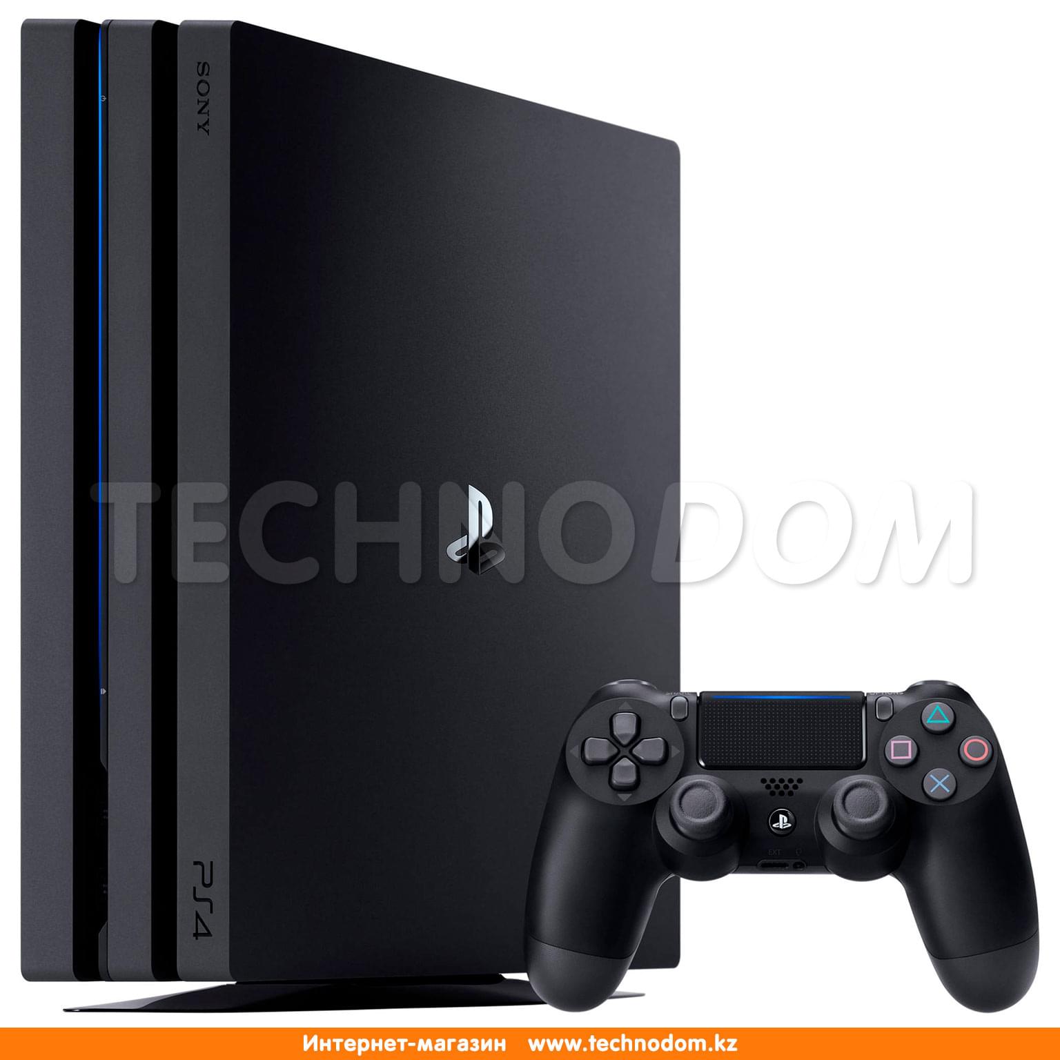 Игровая консоль Sony Play Station 4 Pro 1TB, Black (CUH-7208B) - купить по  лучшей цене в Алматы | интернет-магазин Технодом