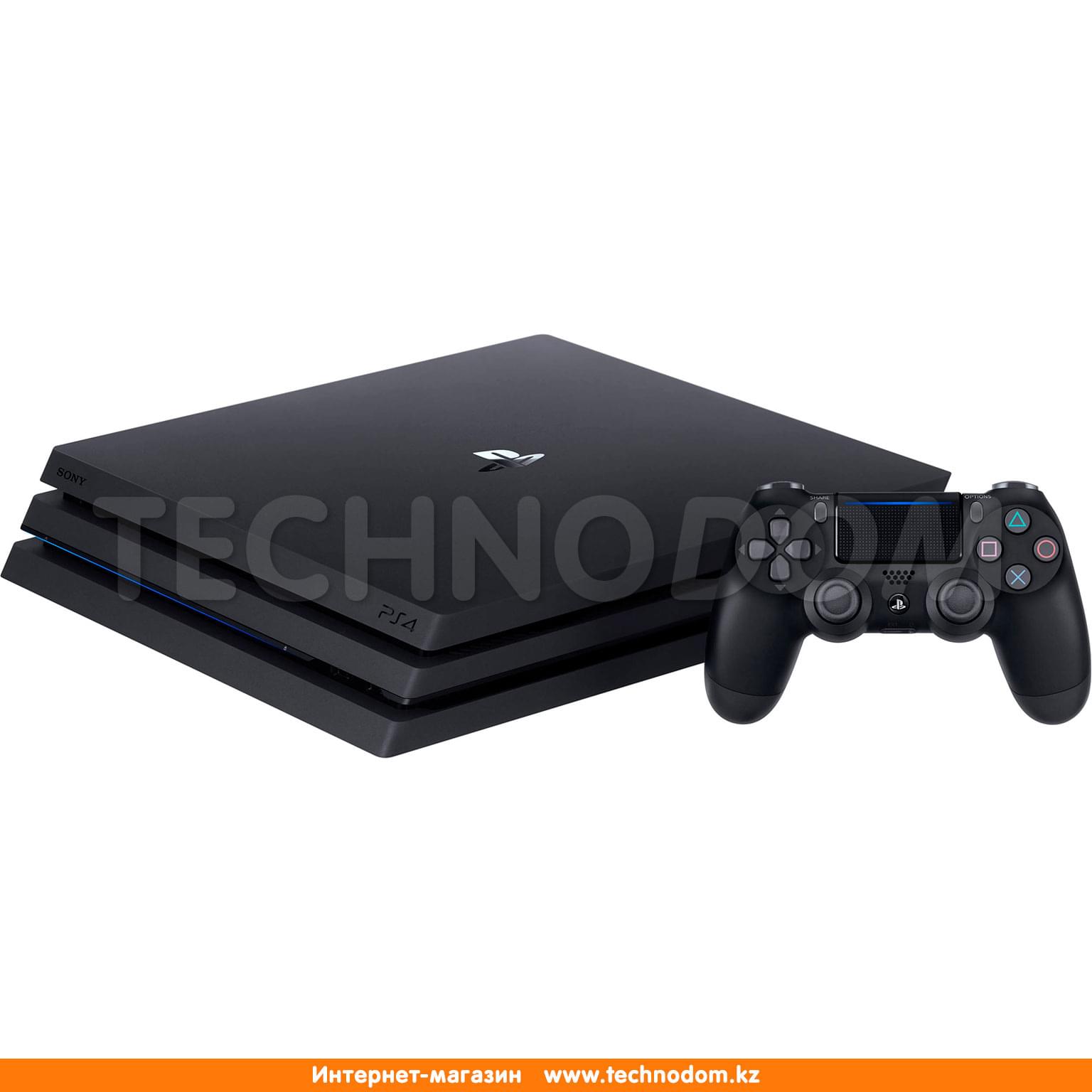 Игровая консоль Sony Play Station 4 Pro 1TB, Black (CUH-7208B) - купить по  лучшей цене в Алматы | интернет-магазин Технодом