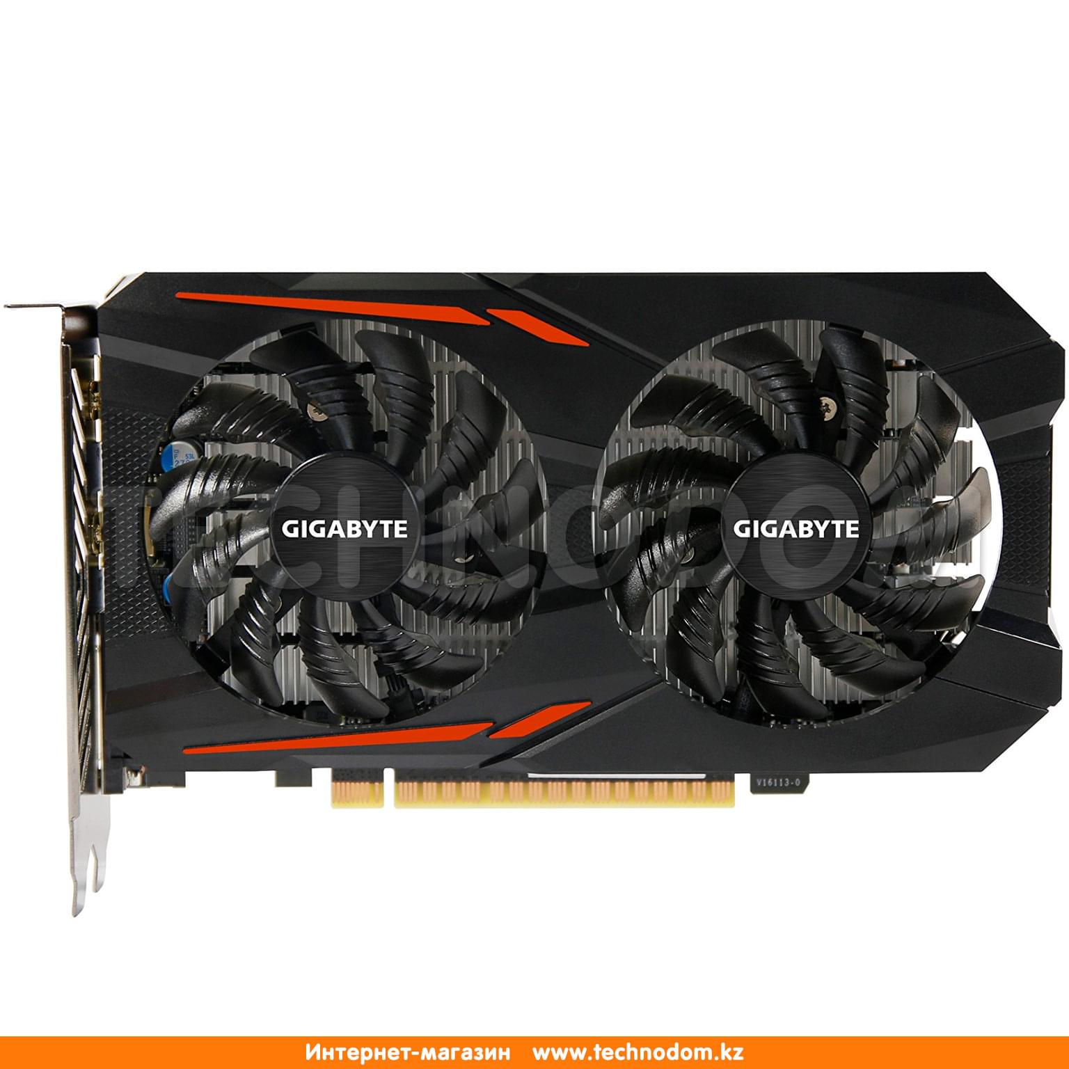 Видеокарта Gigabyte Nvidia GeForce GTX 1050 Ti 4Gb OС  (DVI+HDMI+DP)(GV-N105TOC-4GD) - купить по лучшей цене в Алматы |  интернет-магазин Технодом