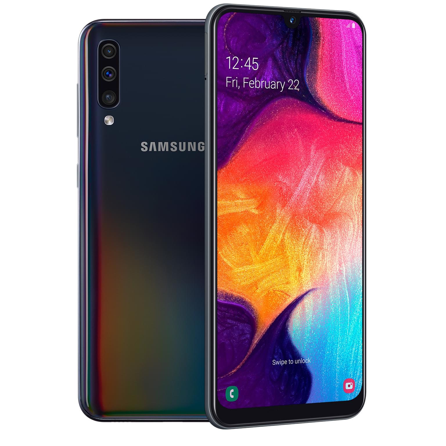 Смартфон Samsung Galaxy A50 64GB Black - купить по лучшей цене в Алматы |  интернет-магазин Технодом