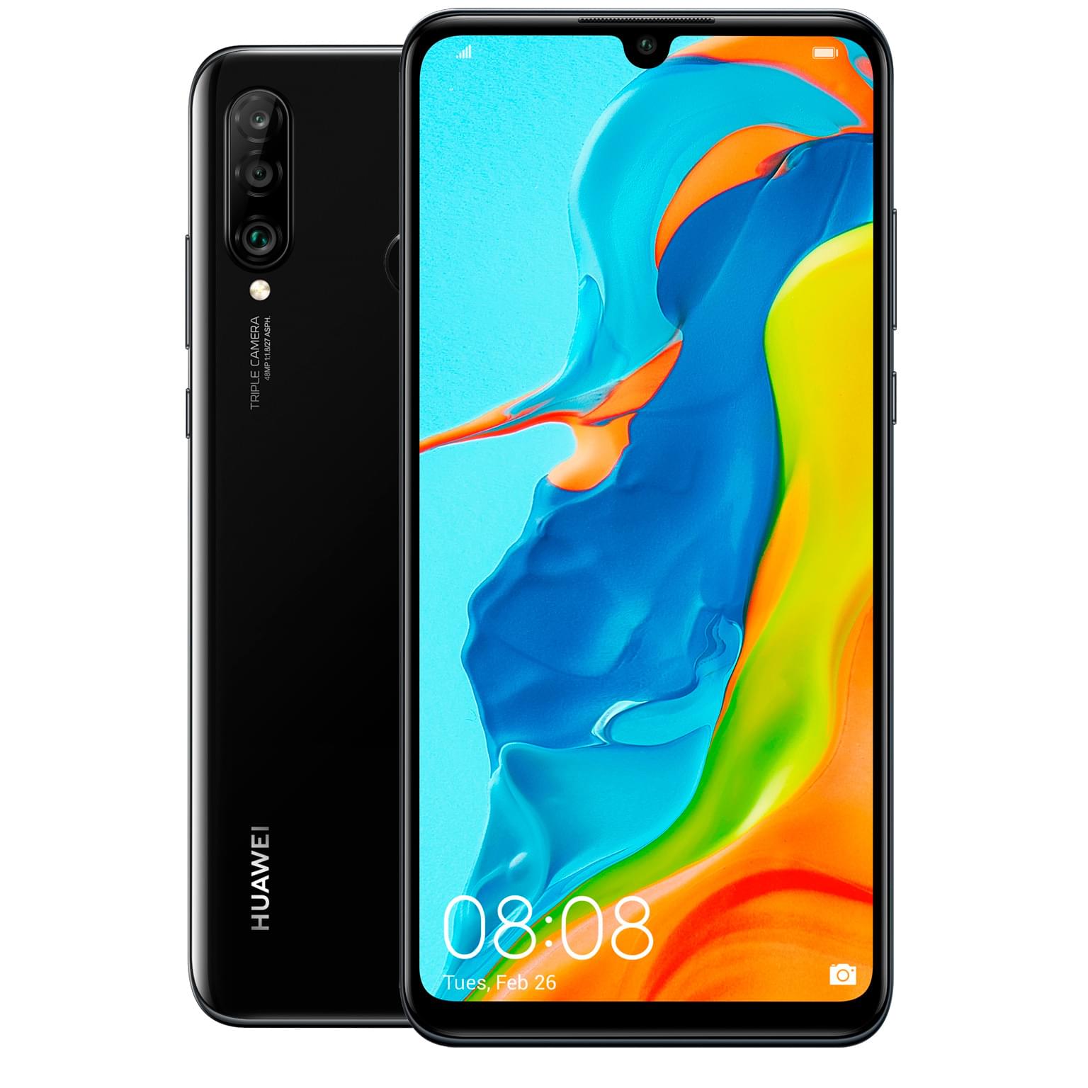 Смартфон HUAWEI P30 Lite 128GB Black - купить по лучшей цене в Алматы |  интернет-магазин Технодом