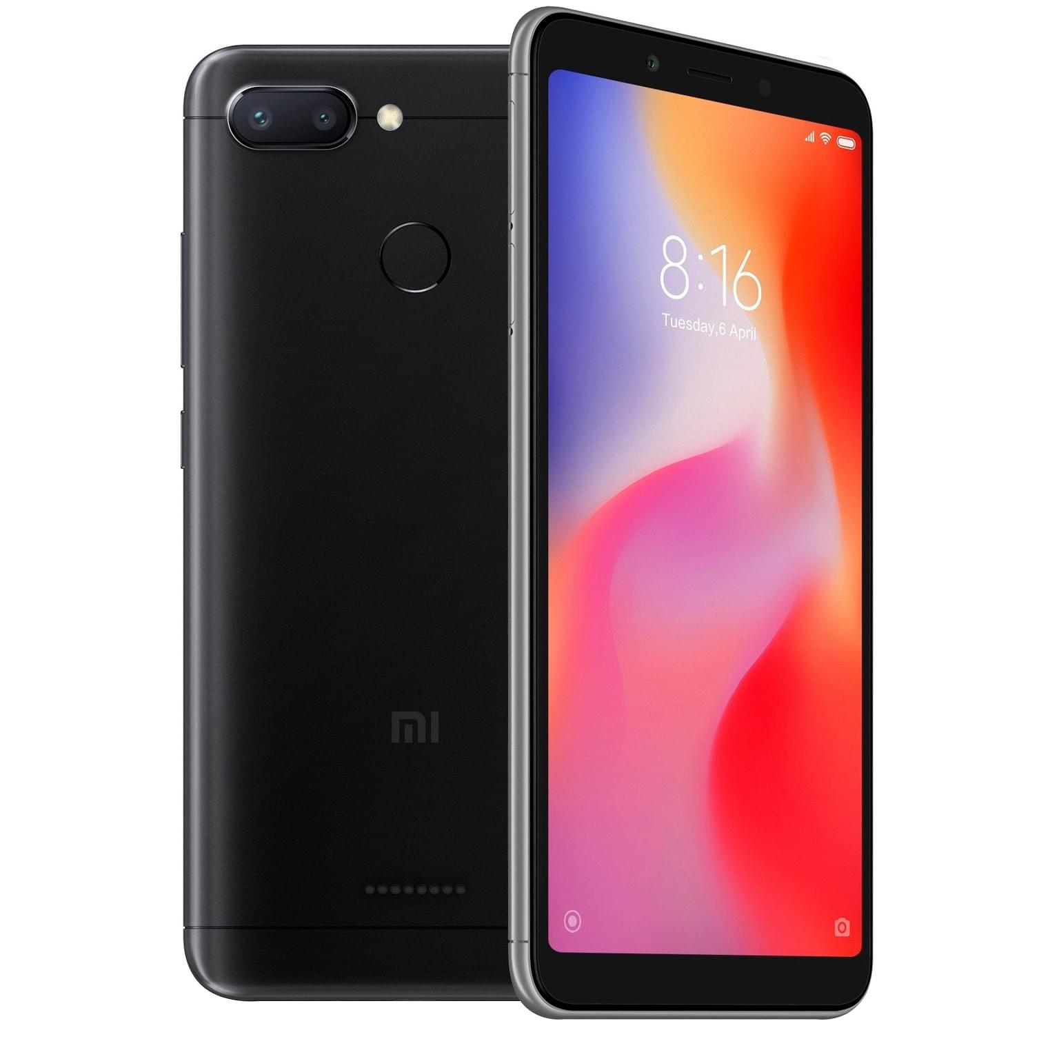 Смартфон Xiaomi Redmi 6 32GB Black - купить по лучшей цене в Алматы |  интернет-магазин Технодом