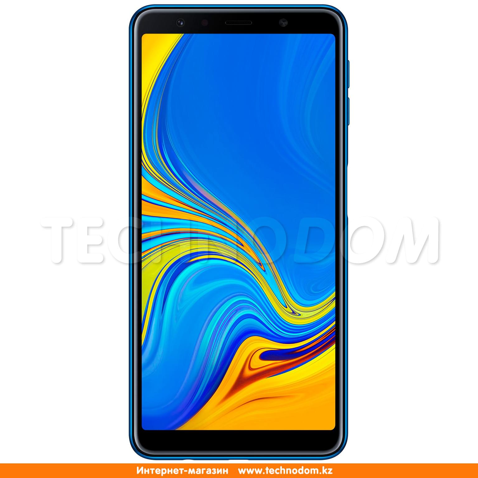 Смартфон Samsung Galaxy A7 2018 64GB Blue - купить по лучшей цене в Алматы  | интернет-магазин Технодом