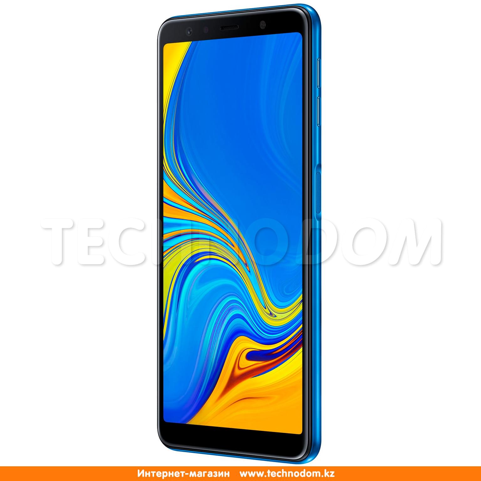 Смартфон Samsung Galaxy A7 2018 64GB Blue - купить по лучшей цене в Алматы  | интернет-магазин Технодом