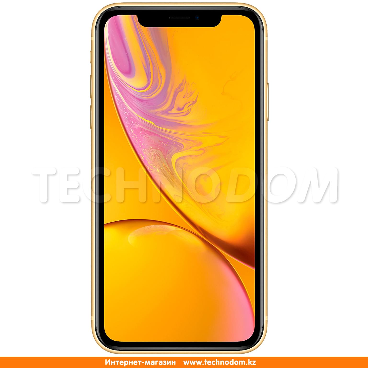 Смартфон Apple iPhone XR 64GB Yellow - купить по лучшей цене в Алматы |  интернет-магазин Технодом