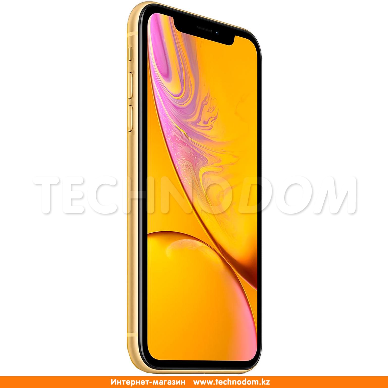 Смартфон Apple iPhone XR 64GB Yellow - купить по лучшей цене в Алматы |  интернет-магазин Технодом