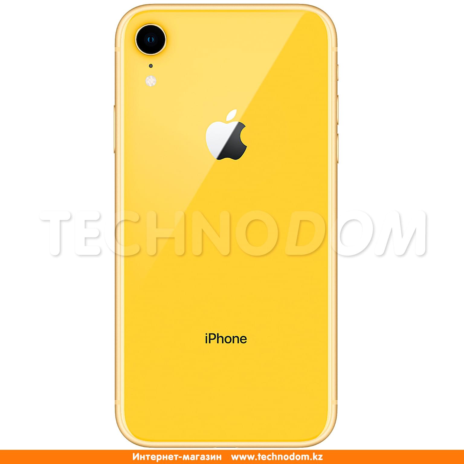 Смартфон Apple iPhone XR 64GB Yellow - купить по лучшей цене в Алматы |  интернет-магазин Технодом