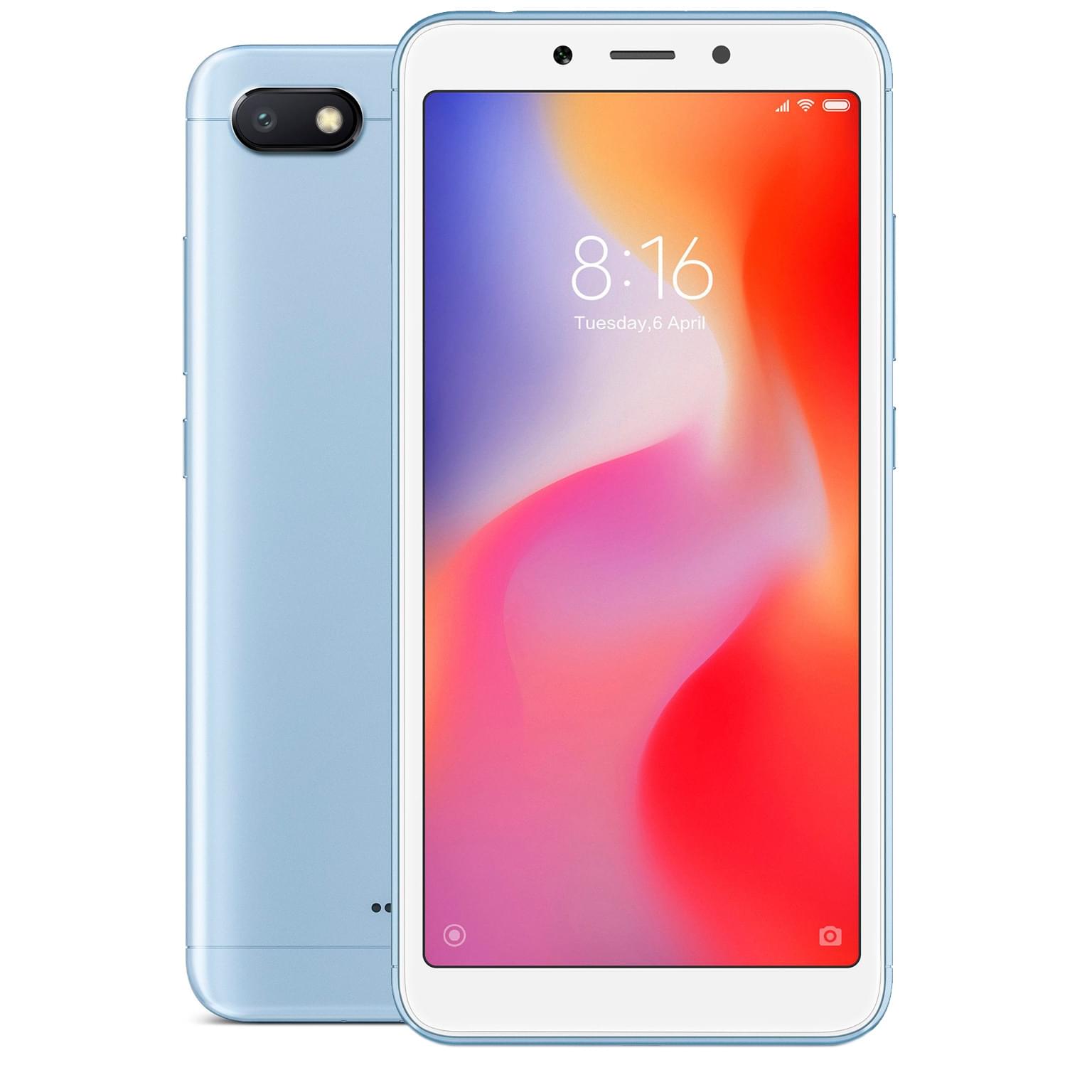 Смартфон Xiaomi Redmi 6A 16GB Blue - купить по лучшей цене в Алматы |  интернет-магазин Технодом