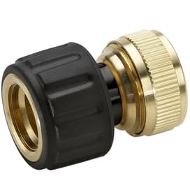 Латунный коннектор с аквастопом 1/2, 5/8 Karcher 2.645-017.0 фото