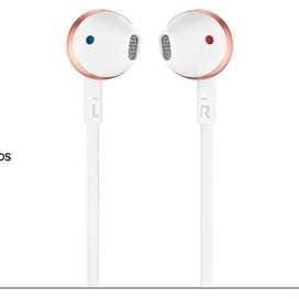 Наушники Вставные с Микрофоном JBL Bluetooth JBLT205BT, Champagne Gold фото