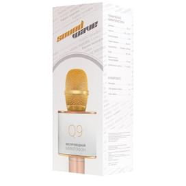 Микрофон беспроводной Sound Wave Bluetooth Q9, Gold фото
