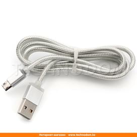 Кабель USB 2.0 - Micro USB (Reverse), TD Basics, 1м, Silver (TB-C1004) фото