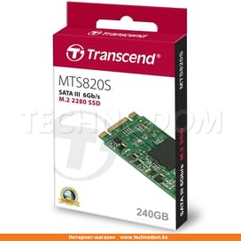 Внутренний SSD M.2 2280 240GB Transcend SSD820S, SATA-III TLC (TS240GMTS820S) фото