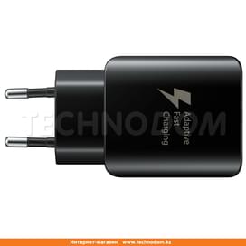 Сетевое зарядное устройство 1*USB, 2.1A + каб. Type-C, Samsung, Fast Charge, Черный (EP-TA300CBEGRU) фото