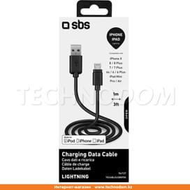 Кабель USB 2.0 - Lightning, SBS, 1м, Черный (TECABLEUSBIP5K) фото