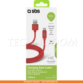 Кабель USB 2.0 - Type-С, SBS, 1м, Polo series, Красный (TECABLPOLOTYPECR) фото