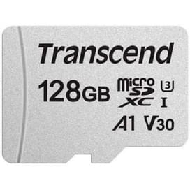 Карта памяти MicroSD 128GB Transcend, TLC, UHS-I, U3, до 60MB/s + SD Adapter (TS128GUSD300S-A) фото