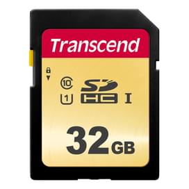 Карта памяти SD 32GB Transcend, MLC, UHS-I, U1, до 95MB/s (TS32GSDC500S) фото