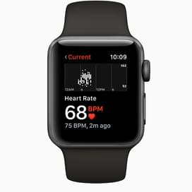 Смарт-часы Apple Watch Series 3 GPS 38mm Space Grey Aluminium Case with Black Sport Band фото