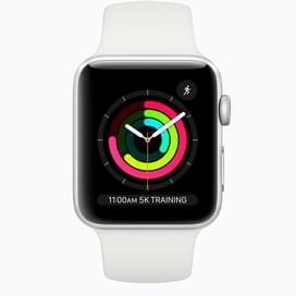 Смарт-часы Apple Watch Series 3 GPS 42mm Silver Aluminium Case with White Sport Band фото