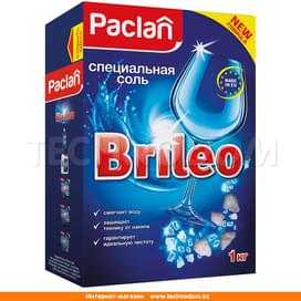 Paclan Brileo.Специальная соль для посудомоечных машин, 1 кг. фото