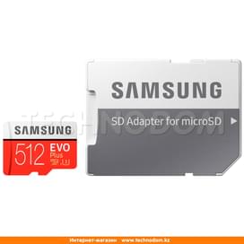 Карта памяти MicroSD 512GB Samsung Evo+, UHS-I 100MB/s, Class 10 + SD Adapter (MB-MC512GA/RU) фото