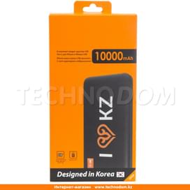 Внешний аккумулятор Technodom, 10000Mah, Type-C+Lightning+MicroUSB, ILoveKZ, Black (KP-LT100M/BIKZ) фото