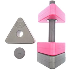 Аквагантели Mad Wave Dumbells Triangle Bar Float (Black/Green) фото