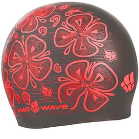 Шапочка силиконовая Mad Wave Reverse Flora (Black) фото