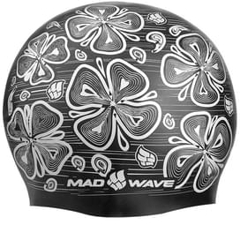 Шапочка силиконовая Mad Wave Reverse Flora (Black) фото
