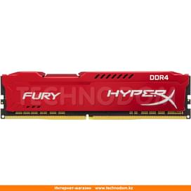 Оперативная память DDR4 DIMM 16Gb/2400MHz PC4-19200 Kingston HyperX Fury Red (HX424C15FR/16) фото