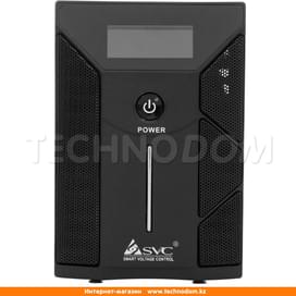 ИБП SVC, 600VA/360W, AVR:165-275В, 8Shuko, Чистая cинусоида, Black (W-600) фото