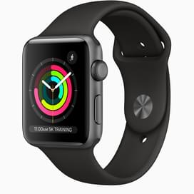 Смарт-часы Apple Watch Series 3 GPS 42mm Space Grey Aluminium Case with Black Sport Band фото