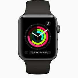 Смарт-часы Apple Watch Series 3 GPS 42mm Space Grey Aluminium Case with Black Sport Band фото