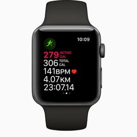 Смарт-часы Apple Watch Series 3 GPS 42mm Space Grey Aluminium Case with Black Sport Band фото
