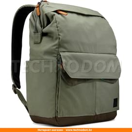 15" дейін Case Logic Ноутбукқа арналған рюкзагі LODP114 PETROL GREEN фото