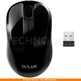 Мышка беспроводная USB Delux DLM-135OGB Black фото