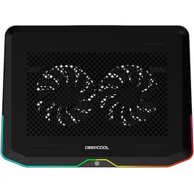 Охлаждающая подставка для ноутбука Deepcool N80 c RGB подсветкой до 17", Черный фото