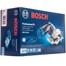 Циркулярная (дисковая) пила аккумуляторная Bosch GKS 12V-26 без акк (06016A1001) фото