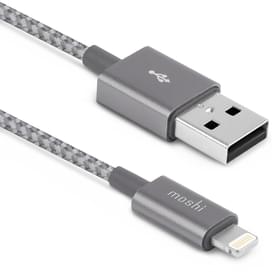 Кабель USB 2.0 - Lightning, Moshi, 0.25м, Titanium Gray (99MO023045) фото