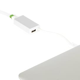 Адаптер USB to Ethernet Adapter, RJ-45, до 100 Мбит/с, Silver (99MO023204) фото