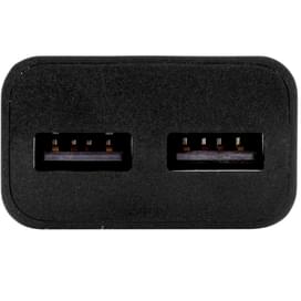 Сетевое зарядное устройство 2*USB, 2.4A + каб. MicroUSB, AVA, Черный (AV-CHT002M) фото