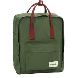 Рюкзак для ноутбука 15.6" NEO NEB-023, Green Red, полиэстер (NEB-023GNR) фото