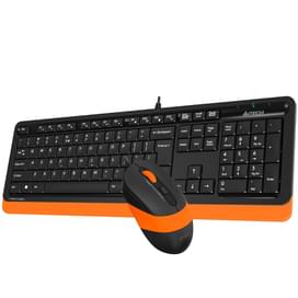 Клавиатура + Мышка проводные USB  A4tech Fstyler F1010, Orange фото