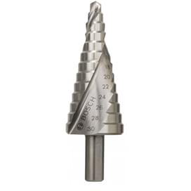 Ступенчатое сверло Bosch HSS 13 ступеней 6-30 мм (2608597520) фото