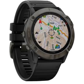 Смарт-часы Garmin Fenix 6X Sapphire Carbon Gray with Black Band фото