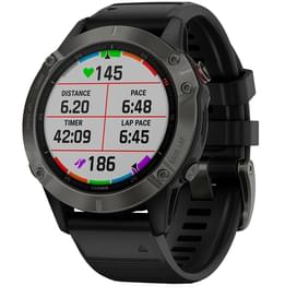 Смарт-часы Garmin Fenix 6 Sapphire Gray with Black Band фото