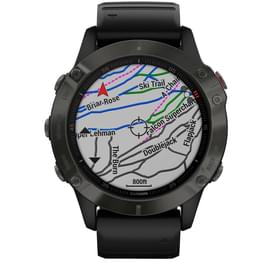 Смарт-часы Garmin Fenix 6 Sapphire Gray with Black Band фото